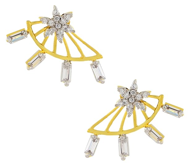 AMERICAN DIAMOND (AD) EAR JACKETS