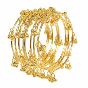 Traditional Kashmiri Ghungroo Latkan Bangles for Women and Girls|Set of 8 Pcs (SKU416)