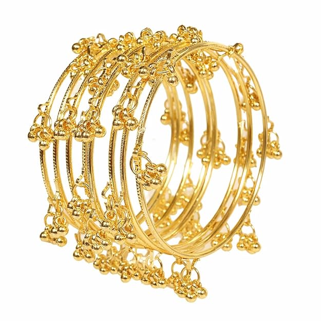 Traditional Kashmiri Ghungroo Latkan Bangles for Women and Girls|Set of 8 Pcs (SKU416)