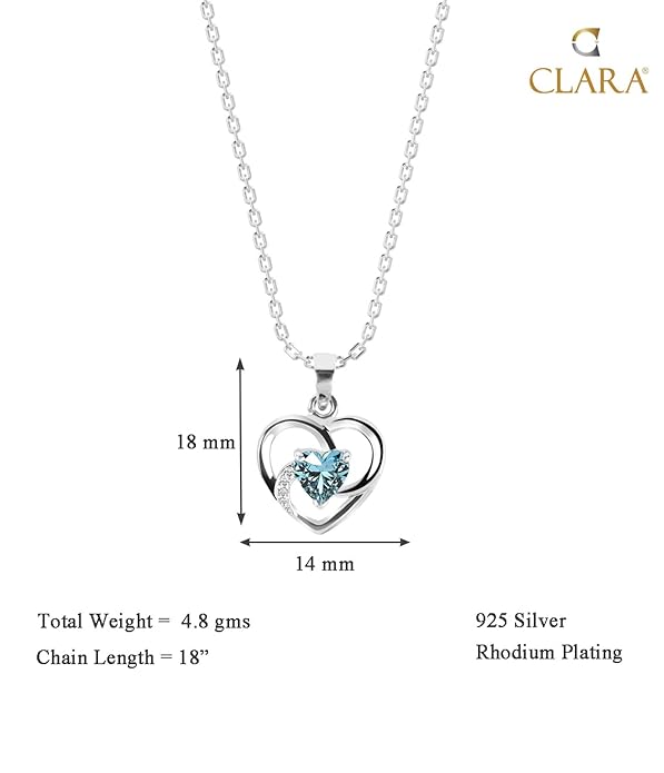 925 Sterling Silver Heart Pendant Necklace | with or Without Chain & Bracelet | Gift for Women and Girls - Image 5