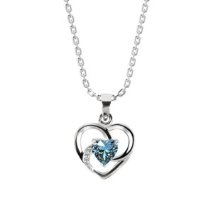925 Sterling Silver Heart Pendant Necklace | with or Without Chain & Bracelet | Gift for Women and Girls