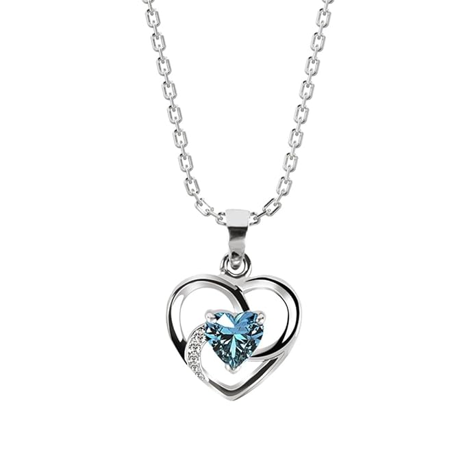 925 Sterling Silver Heart Pendant Necklace | with or Without Chain & Bracelet | Gift for Women and Girls