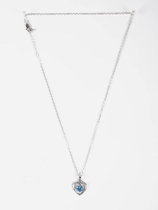 925 Sterling Silver Heart Pendant Necklace | with or Without Chain & Bracelet | Gift for Women and Girls - Image 2